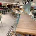 SGEat Food Court - 100AM | Product Seen: [Panino Side Chair, Doreen Side chair, Tratto - PP Side Chair, Dawson Stool, Customised laminate table top + Mounty Table Base – Steel (for floor mounting)]